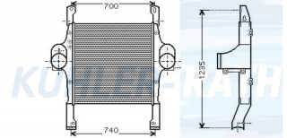 Ladeluftkhler passend fr Iveco