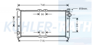 Wasserkhler passend fr Mazda