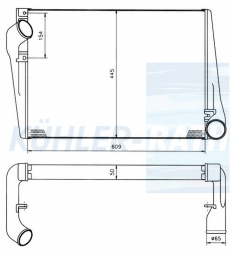Ladeluftkhler passend fr MAN