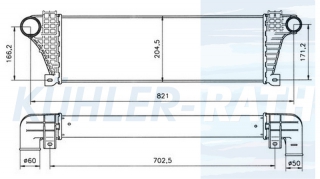 Ladeluftkhler passend fr Iveco