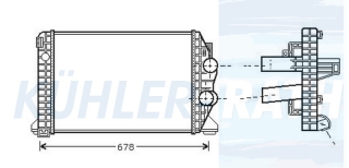 Ladeluftkhler passend fr Mercedes-Benz