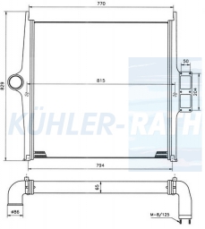 Ladeluftkhler passend fr Volvo