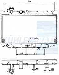 Wasserkhler passend fr Mazda