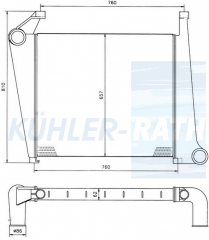 Ladeluftkhler passend fr Volvo