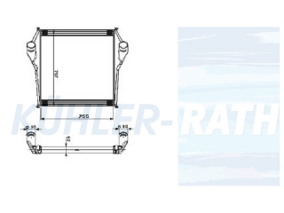 Ladeluftkhler passend fr RVI