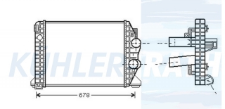 Ladeluftkhler passend fr Mercedes-Benz