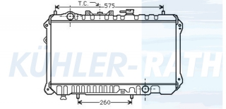 Wasserkhler passend fr Mazda