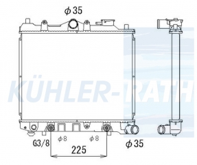 Wasserkhler passend fr Mazda