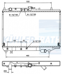 Wasserkhler passend fr Mazda