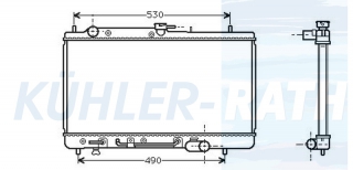 Wasserkhler passend fr Mazda