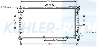 Wasserkhler passend fr Mazda