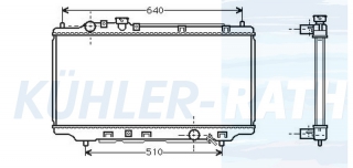 Wasserkhler passend fr Mazda