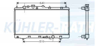 Wasserkhler passend fr Mazda