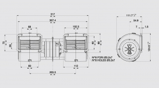 Radialgeblse passend fr Spal 12V