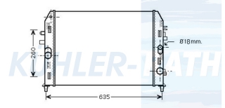 Wasserkhler passend fr Mazda