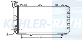 Wasserkhler passend fr Nissan