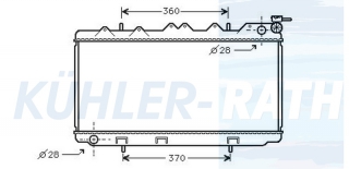 Wasserkhler passend fr Nissan
