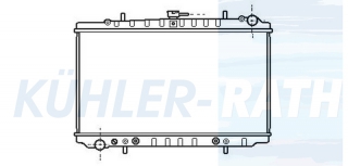 Wasserkhler passend fr Nissan