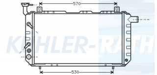 Wasserkhler passend fr Nissan
