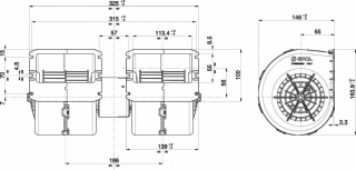 Radialgeblse passend fr Spal 12V