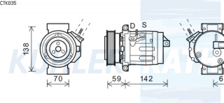 Kompressor passend fr Chevrolet/Opel