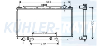 Wasserkhler passend fr Nissan