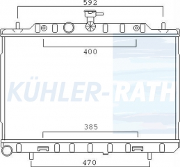 Wasserkhler passend fr Nissan