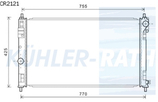 Wasserkhler passend fr Chrysler/Jeep/Dodge