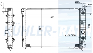 Wasserkhler passend fr Chevrolet