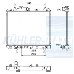 Wasserkhler passend fr Opel/Suzuki