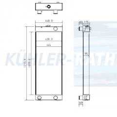 Wasserkhler passend fr Komatsu