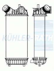 Ladeluftkhler passend fr Ford