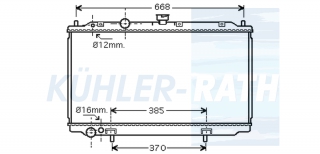 Wasserkhler passend fr Nissan