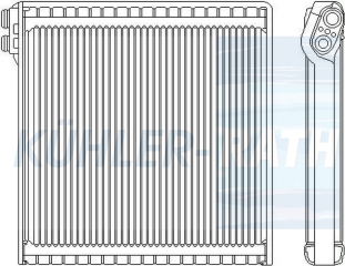 Verdampfer passend fr Fiat