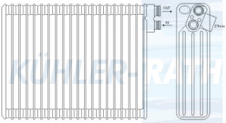 Verdampfer passend fr Peugeot