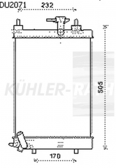 Wasserkhler passend fr Daihatsu