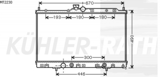 Wasserkhler passend fr Mitsubishi