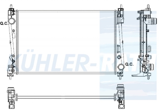 Wasserkhler passend fr Alfa/Fiat/Lancia/Opel