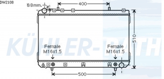 Wasserkhler passend fr SsangYong