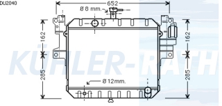 Wasserkhler passend fr Daihatsu