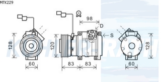 Kompressor passend fr Mitsubishi