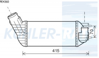 Ladeluftkhler passend fr Citron/Peugeot