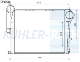 Ladeluftkhler passend fr Renault/RVI