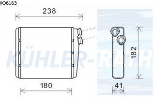 Heizkhler passend fr Land Rover/Volvo