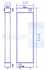 Wasserkhler passend fr Komatsu