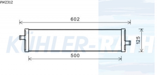 Wasserkhler passend fr Audi/Porsche/VW