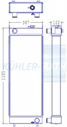 Wasserkhler passend fr Caterpillar