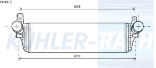 Ladeluftkhler passend fr VW