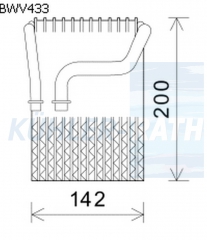 Verdampfer passend fr BMW