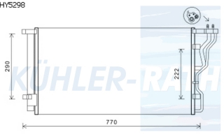 Kondensator passend fr Hyundai